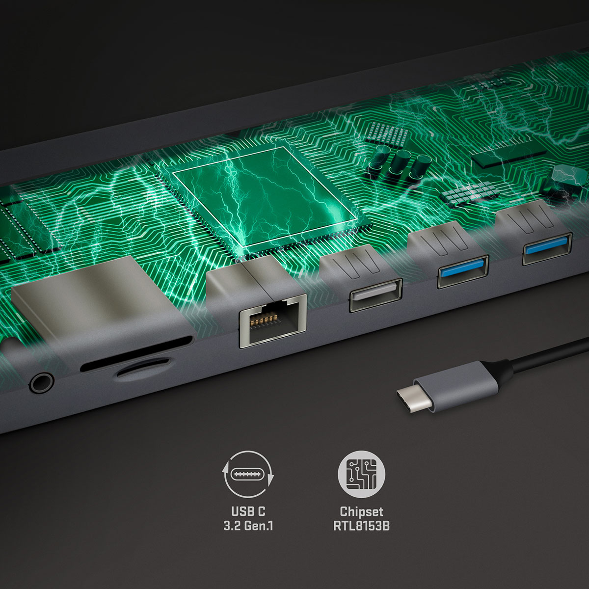 Brzina zahvaljujući USB-C 3.2 gen.1 i pametnom skupu čipova